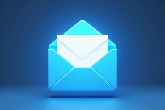 Image d'une icône d'enveloppe stylisée représentant un email